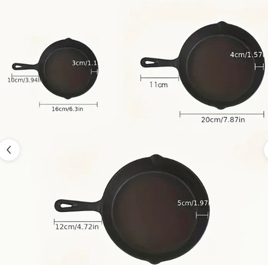 Cast Iron Pan Set - Planet