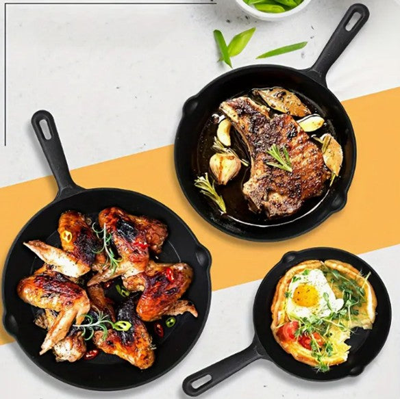 Cast Iron Pan Set - Planet